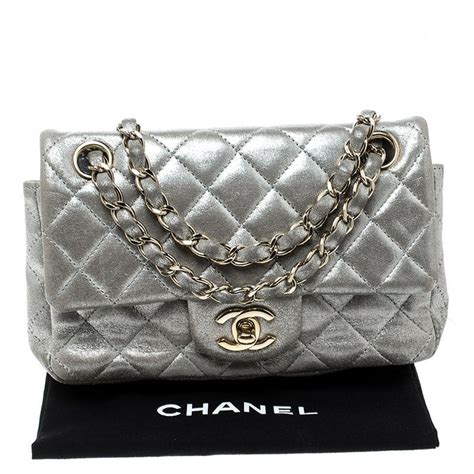 chanel bag silver hardware|chanel pleated bag.